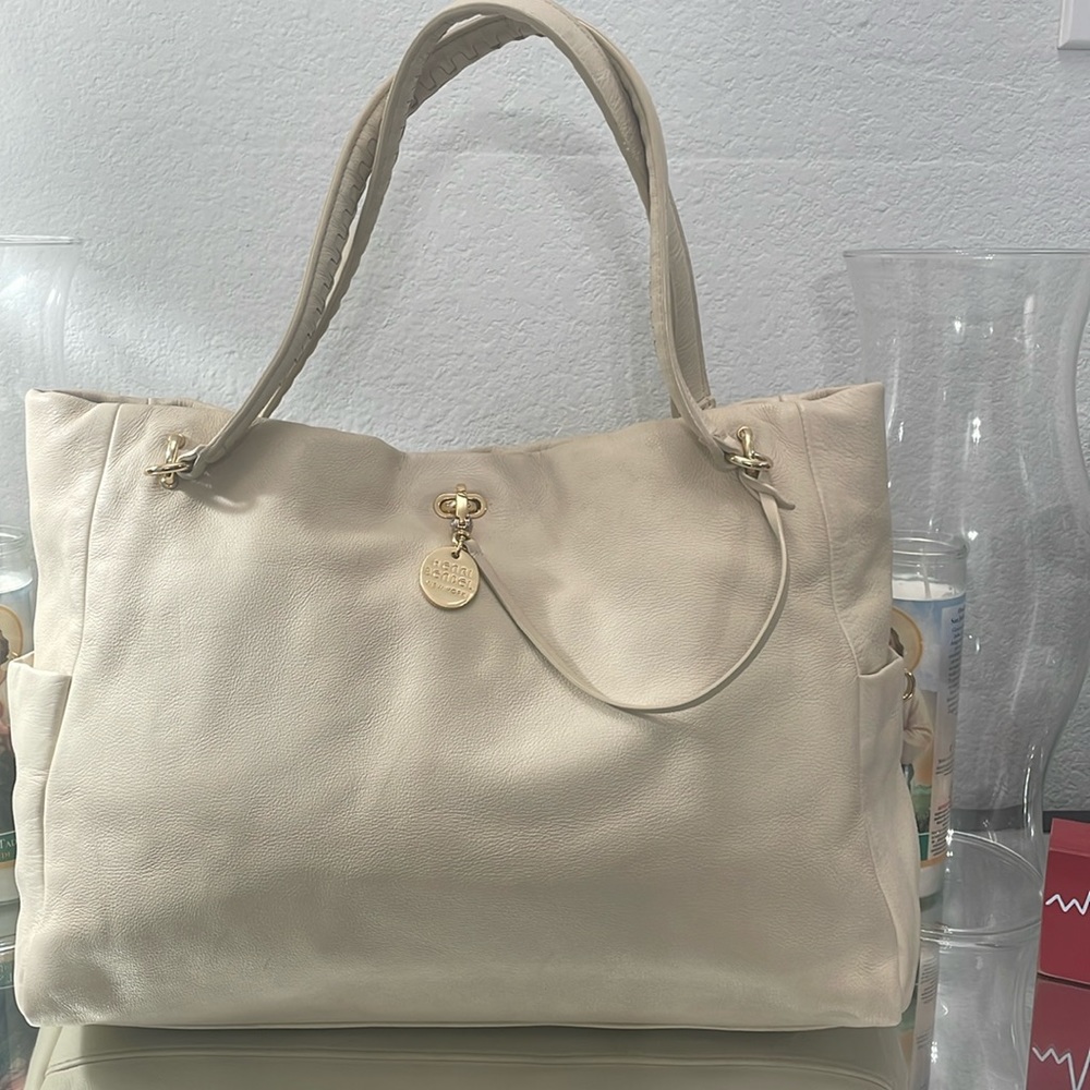 EUC HENRI BENDEL New York SUTTON SOFT LEATHER SHOULDER BAG, RARE, XLarge